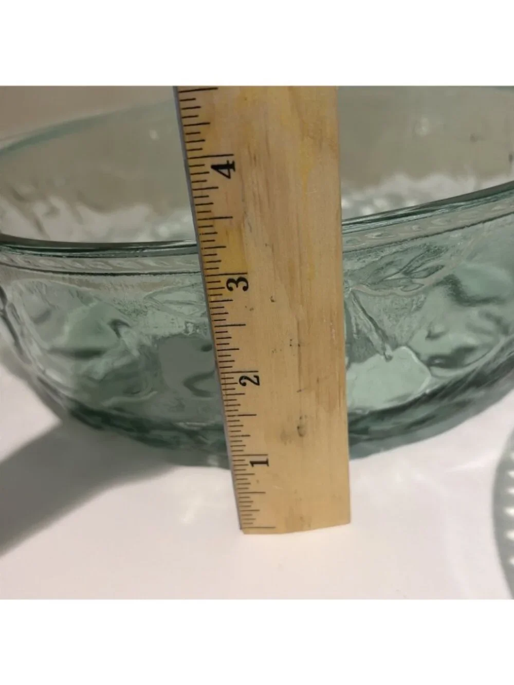 3 Qt Libbey Orchard Fruit Green Glass Casserole Baking Dish W/ Pie Plate Lid